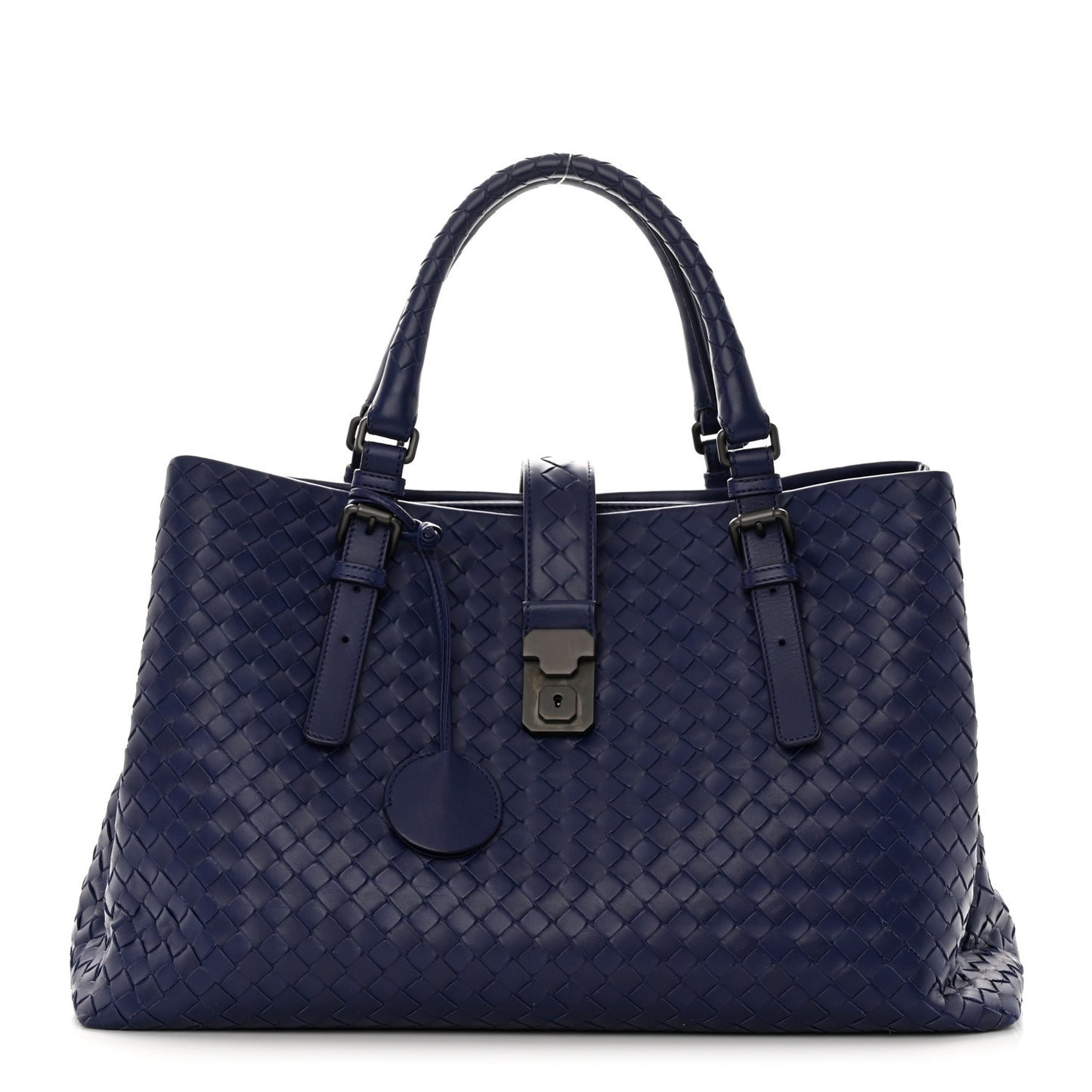 Nappa Intrecciato Medium Roma Tote Atlantic