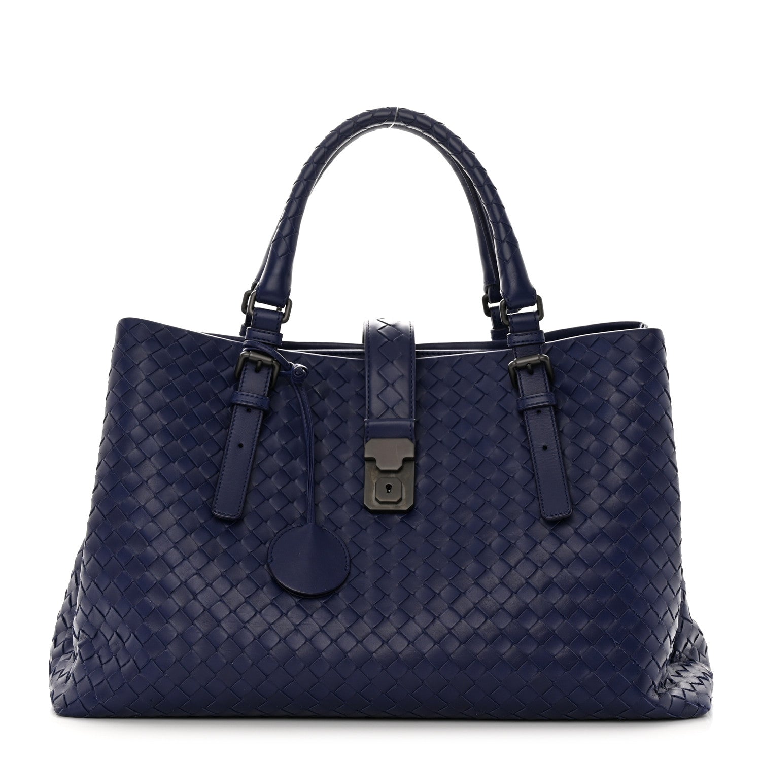 Bottega Veneta Nappa Intrecciato Medium Roma Tote Atlantic 1 of 17
