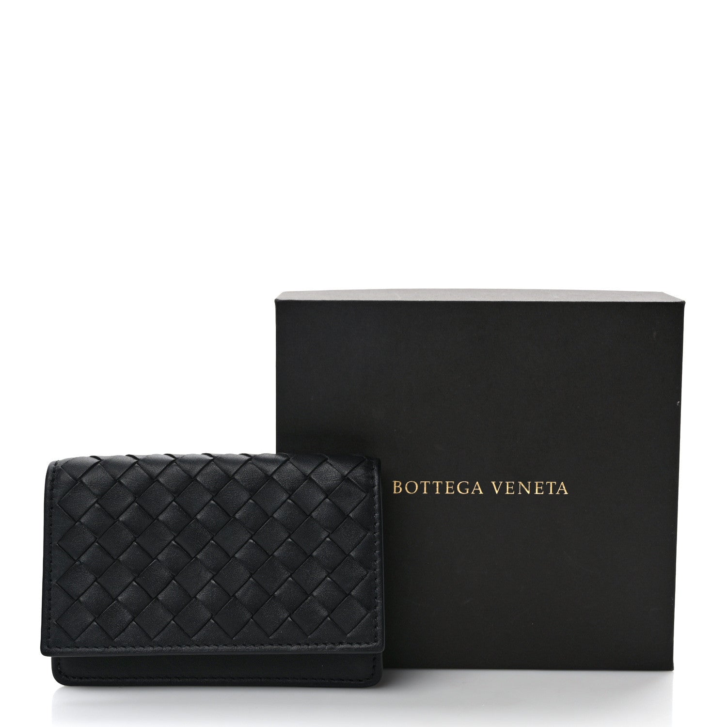 Bottega Veneta Nappa Intrecciato Card Holder Black 10 of 10