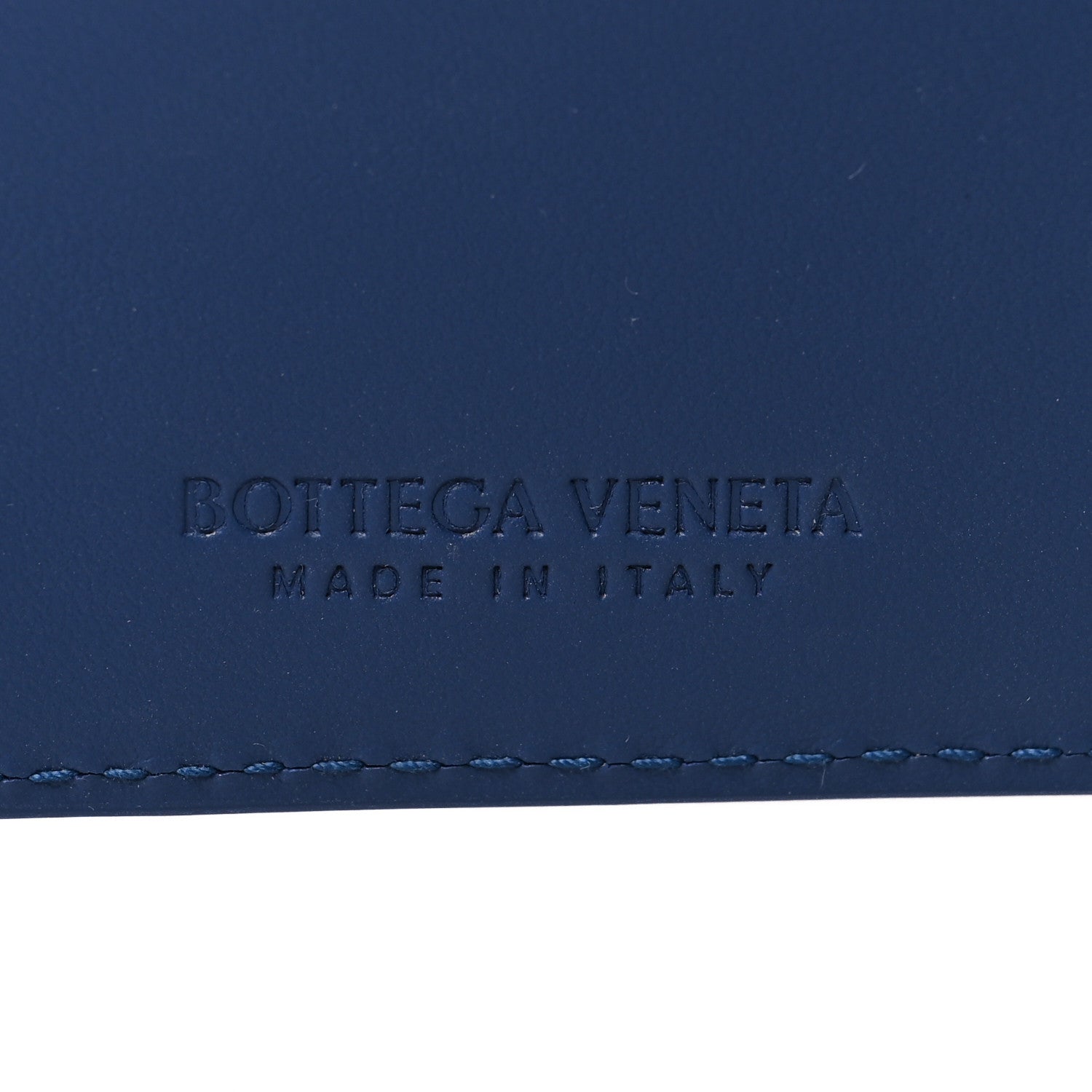 Bottega Veneta Nappa Intrecciato Bi-Fold Wallet Blue 7 of 8