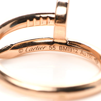 Cartier 18K Pink Gold Juste Un Clou Ring 55 7.25 3 of 4