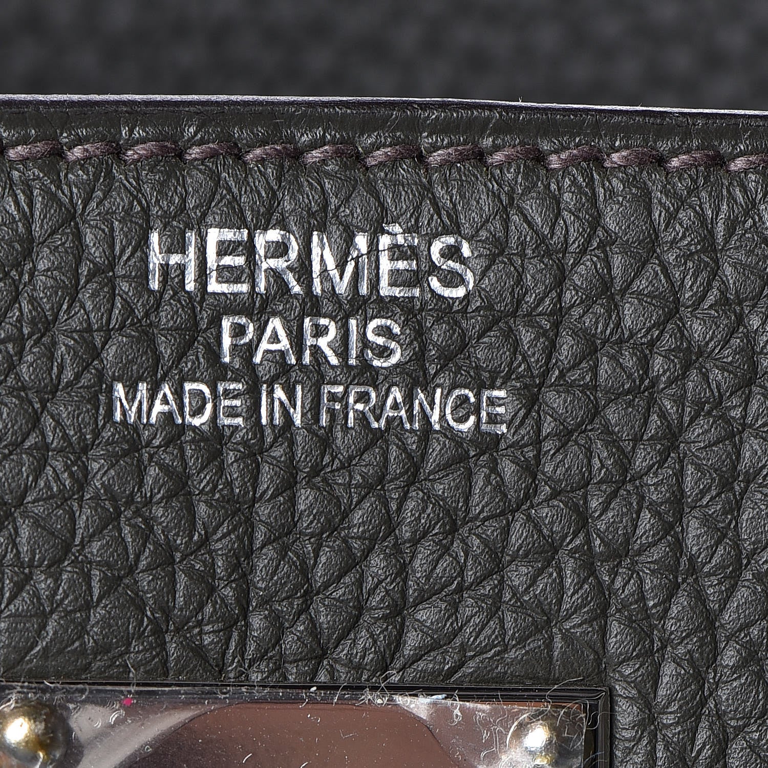 Hermes Taurillon Clemence HAC Birkin 40 Vert De Gris 21 of 30