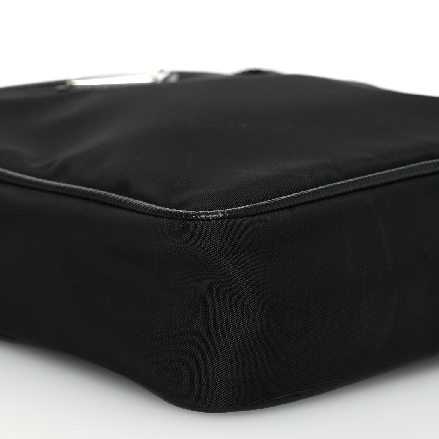 Prada Tessuto Nylon Saffiano Pocket Messenger Shoulder Bag Black 11 of 15