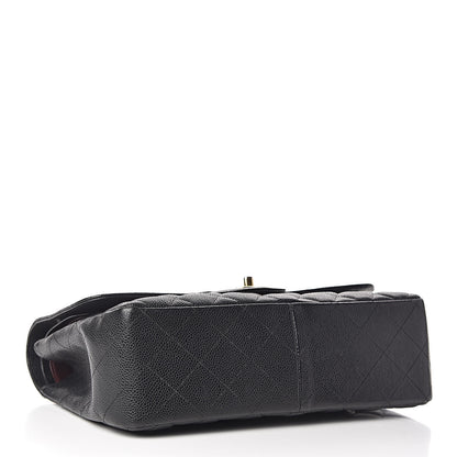 Chanel Caviar Quilted Jumbo Double Flap Black 4 of 10
