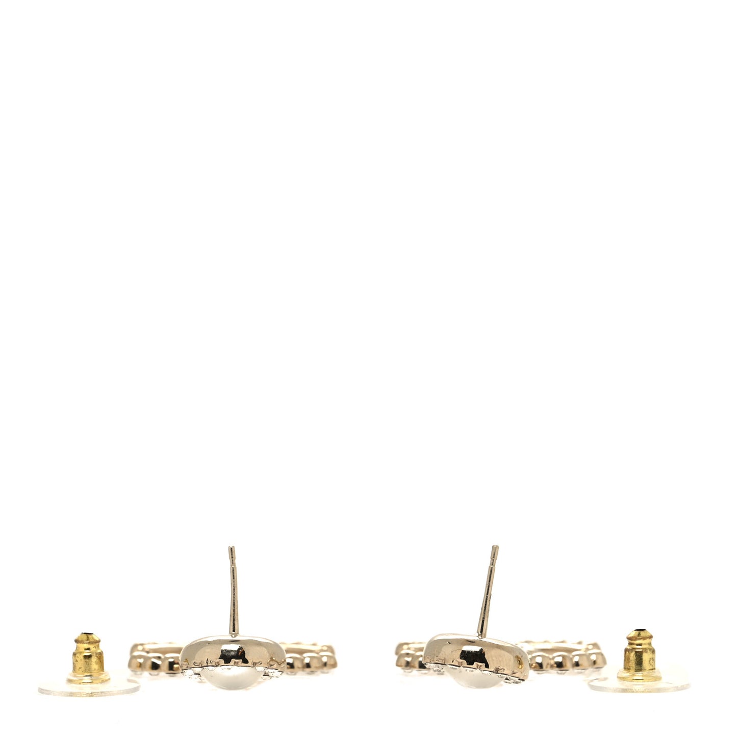 Crystal Pearl Bow-tiful CC Drop Earrings Gold