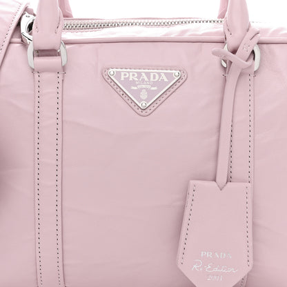 Prada Nappa Antique Medium Re-Edition 2001 Two Handle Bag Alabastro 11 of 16