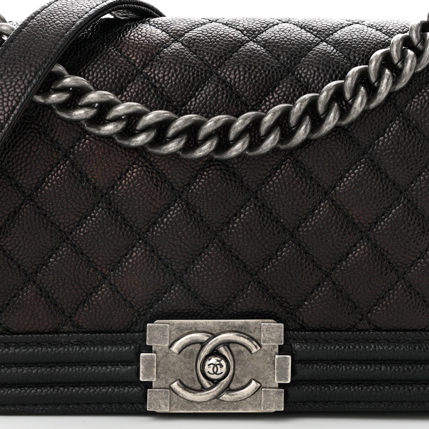 Chanel Caviar Quilted Medium Boy Flap Black 8 of 11