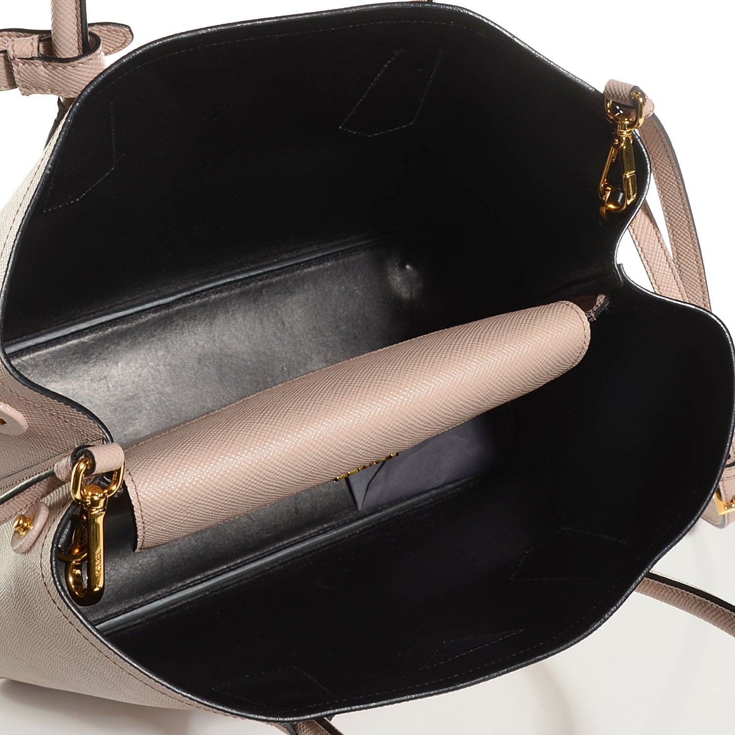 Prada Saffiano Cuir Medium Double Bag Cammeo 5 of 9