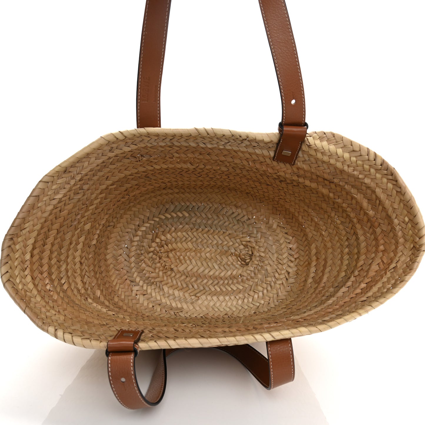 Raffia Large Basket Tote Bag Natural Tan