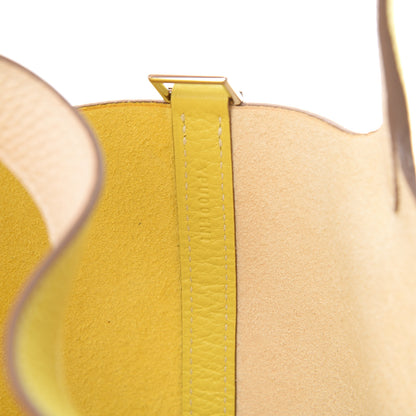 Hermes Taurillon Clemence Casaque Picotin Lock 18 PM Lime Nata 6 of 11