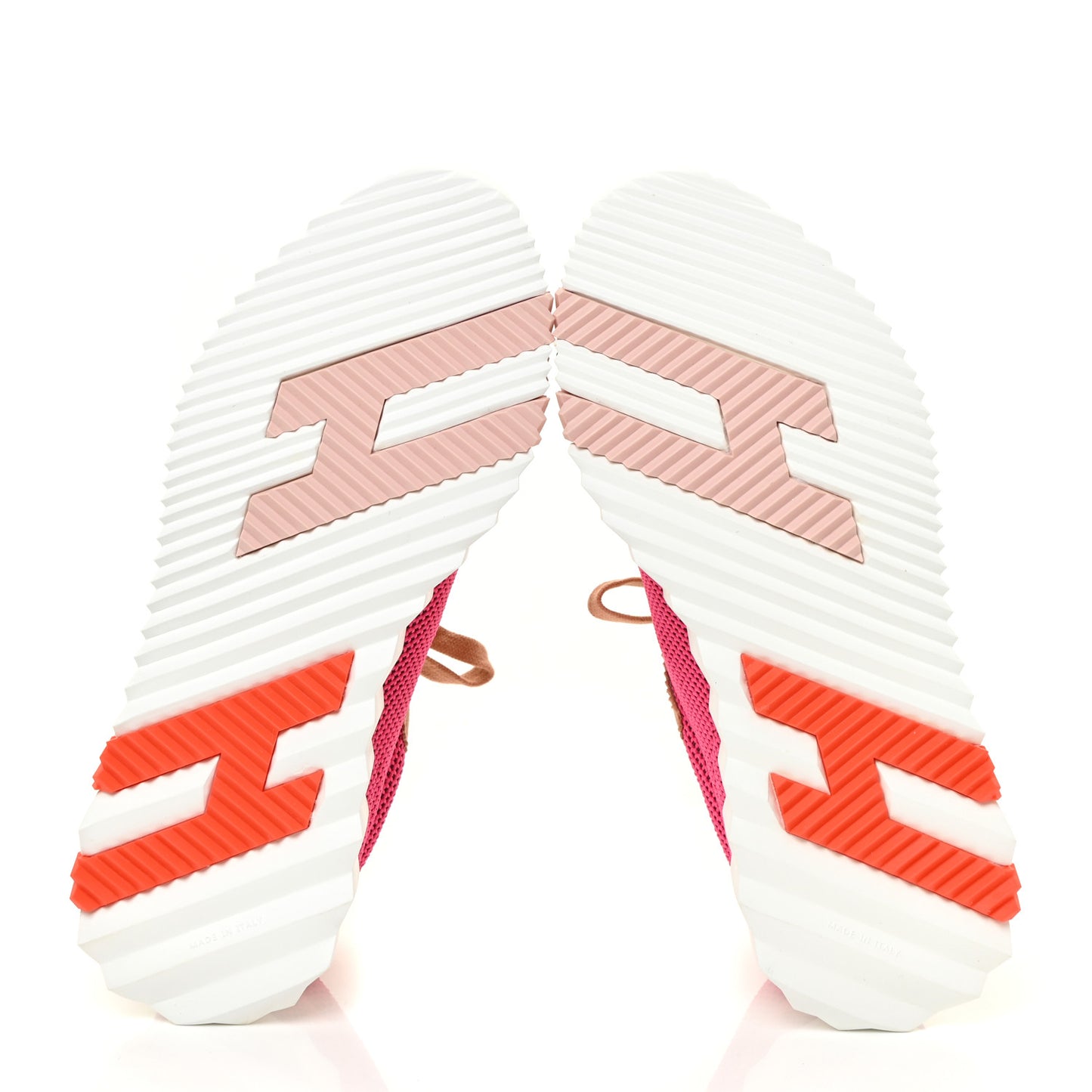 Air Mesh Suede Goatskin Bouncing Sneakers 37 Rose Multicolor