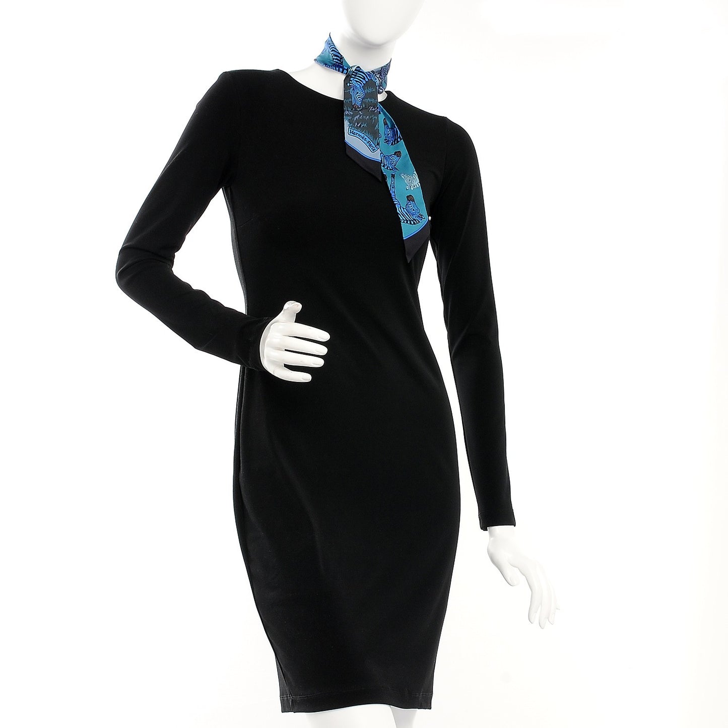 Silk Les Zebres Twilly Canard Noir Bleu Roy