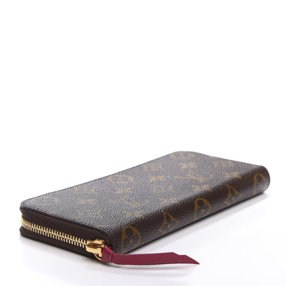 Louis Vuitton Monogram Clemence Wallet Fuchsia 3 of 13