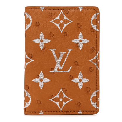 Louis Vuitton Ostrich Monogram Pocket Organizer NM Caramel 1 of 7