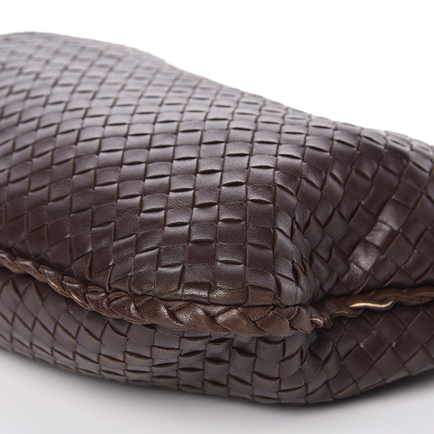 Nappa Intrecciato Medium Veneta Hobo Ebano