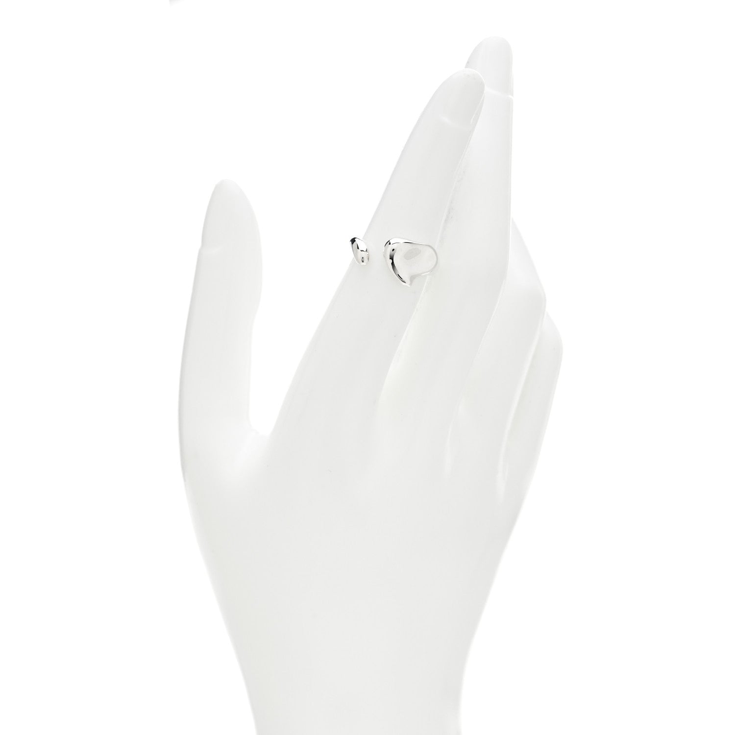 Tiffany Sterling Silver Elsa Peretti Full Heart Ring 49 5 2 of 4