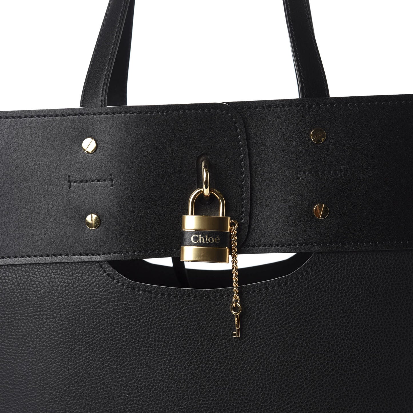 Smooth Grained Calfskin Medium Aby Tote Black