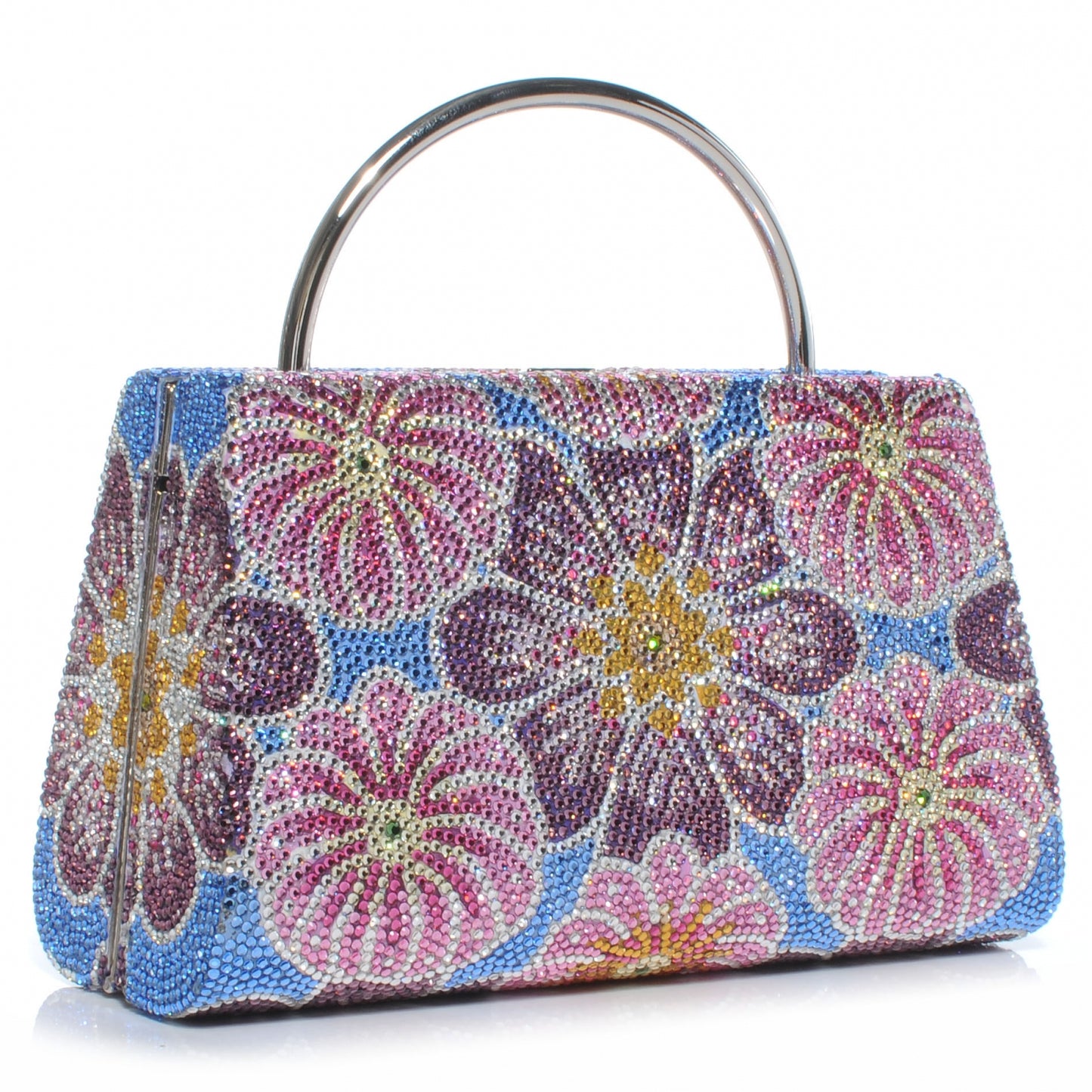 Crystal Floral Evening Clutch Bag