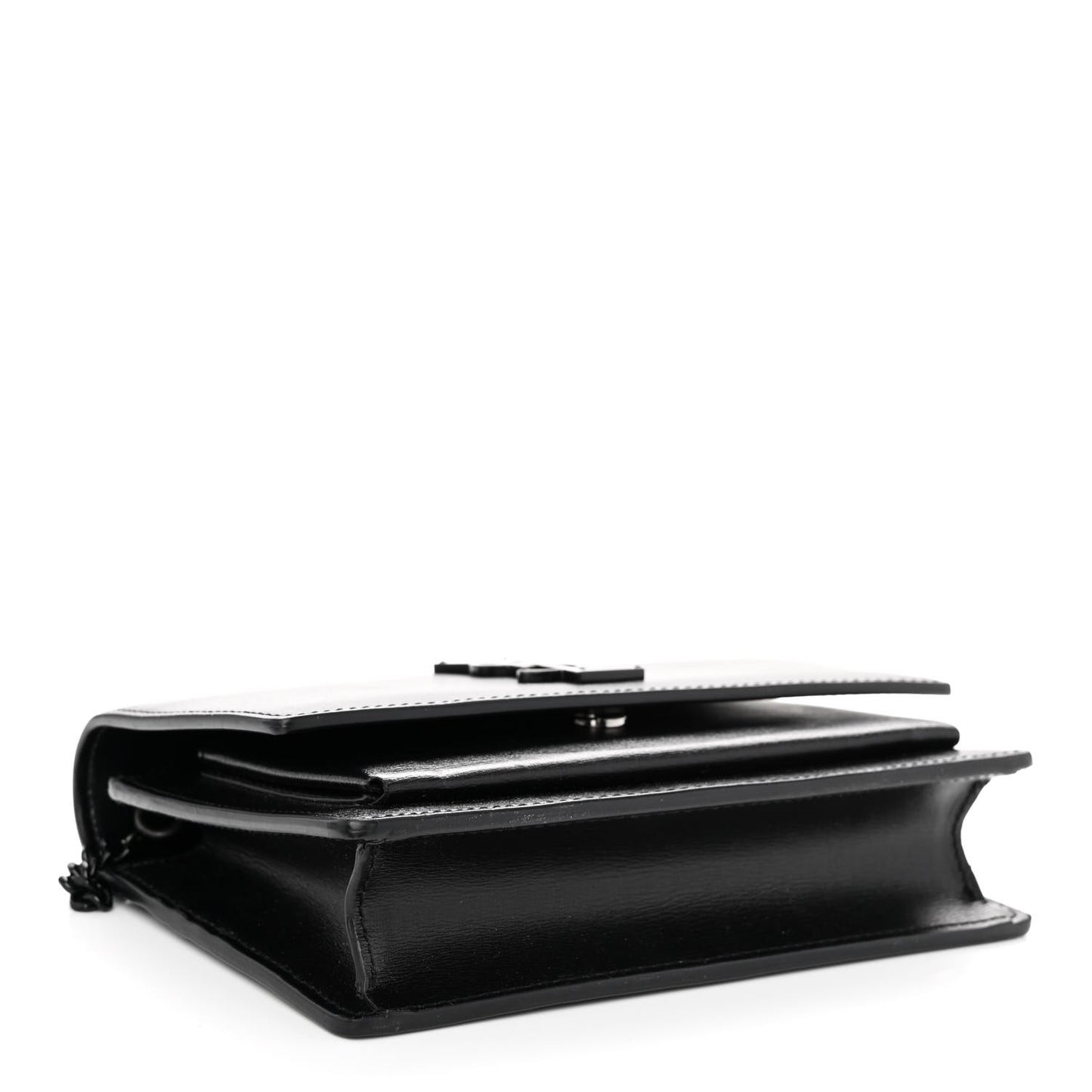 Calfskin Monogram Sunset Chain Wallet Black
