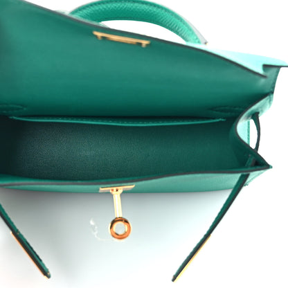 Hermes Epsom Mini Kelly Sellier 20 Vert Jade 5 of 11