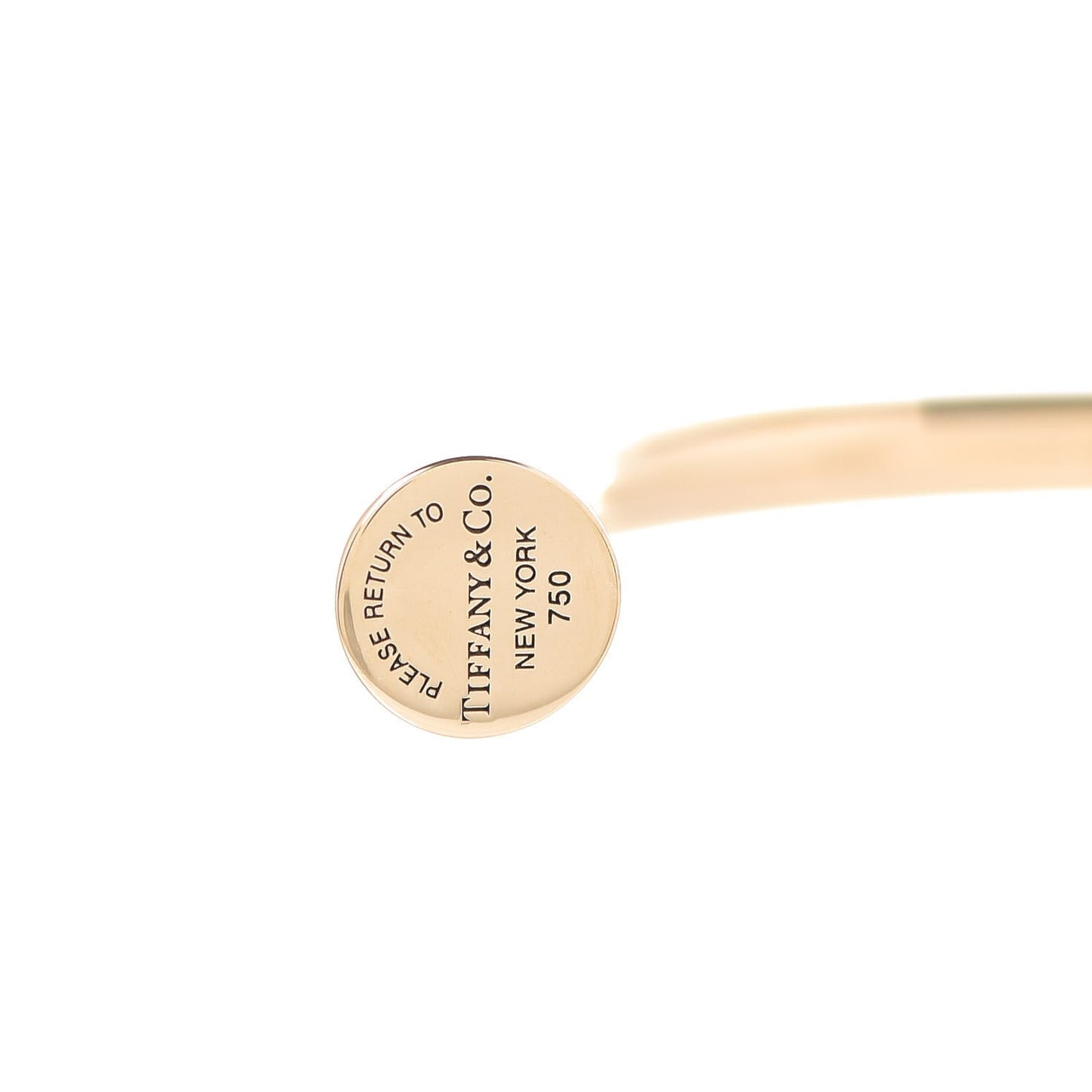 18K Yellow Gold Return to Tiffany Circle Edge Cuff Bracelet