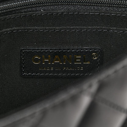 Chanel Calfskin Quilted Small Strap Into Flap Black 6 of 10