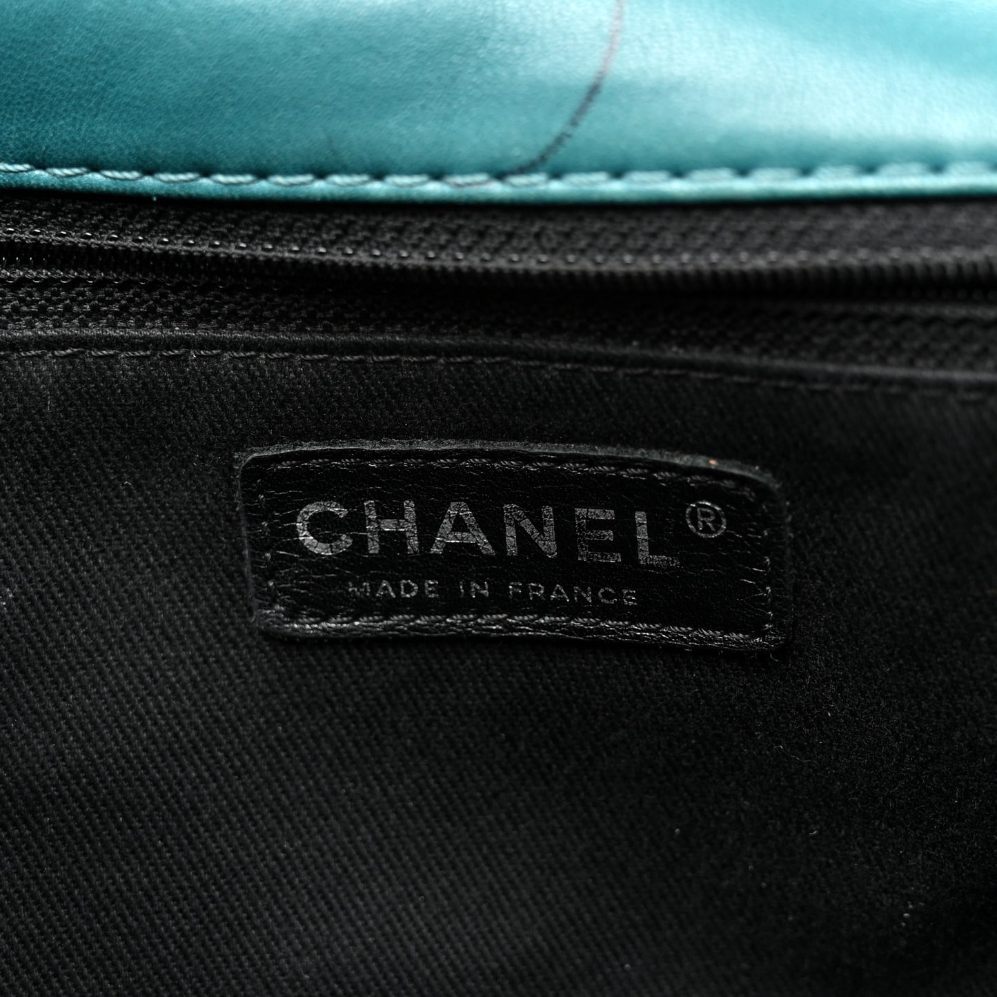 Lambskin Quilted Large Soft Touch Flap Green