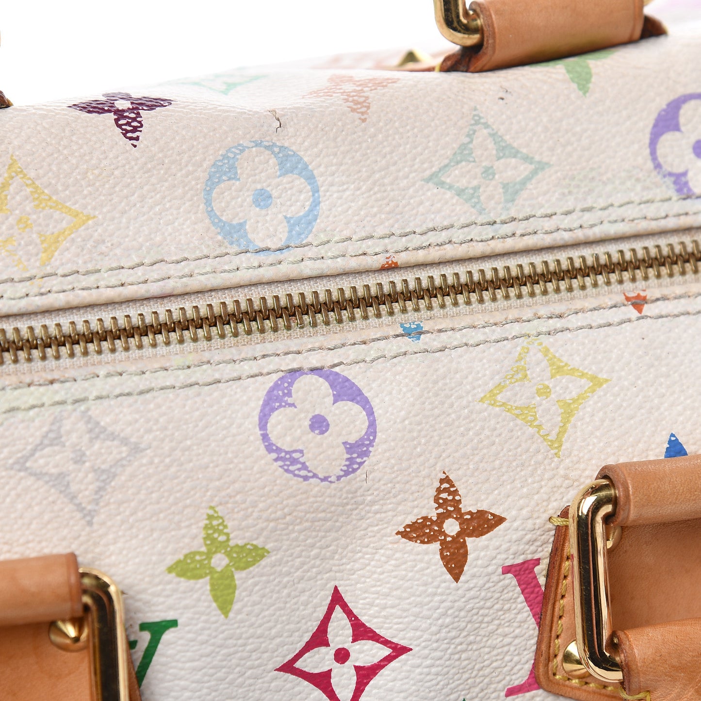 Monogram Multicolor Speedy 30 White