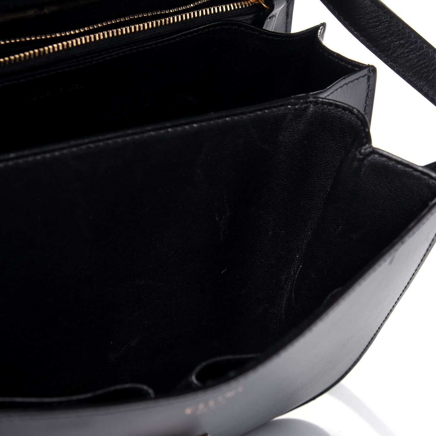 Box Calfskin Medium Classic Box Flap Bag Black