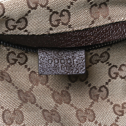 Gucci GG Monogram Double Pocket Belt Bag Dark Brown 6 of 11