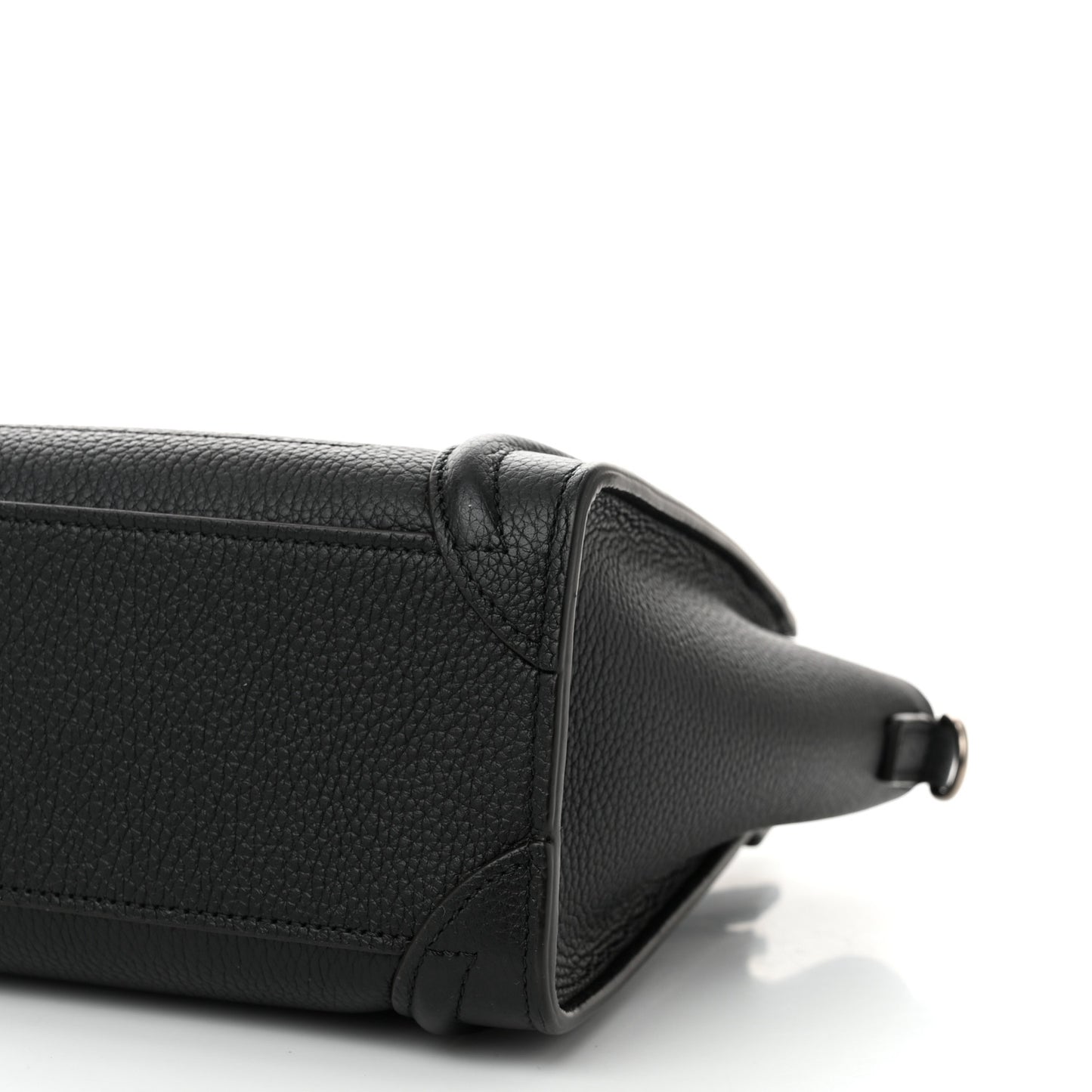 Drummed Calfskin Nano Luggage Black
