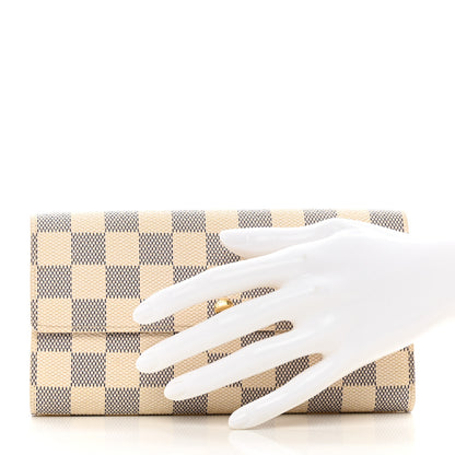 Louis Vuitton Damier Azur Sarah Wallet 2 of 9