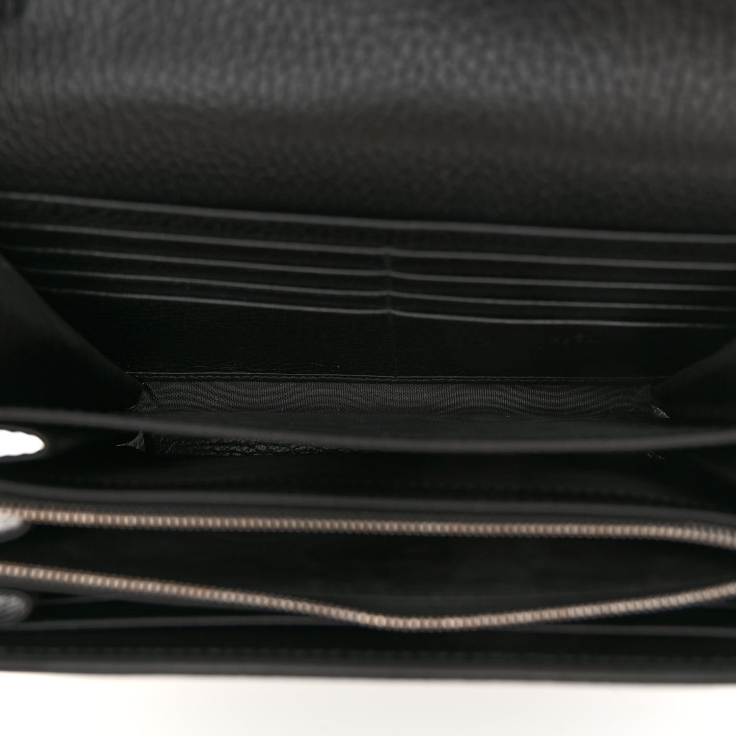 Calfskin Mini Dionysus Chain Wallet Black