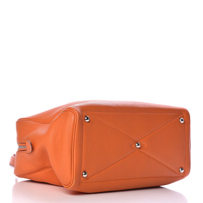 Hermes Taurillon Clemence Victoria II 35 Orange 4 of 10