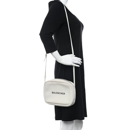 Balenciaga Calfskin Logo S Everyday Camera Bag White 2 of 18