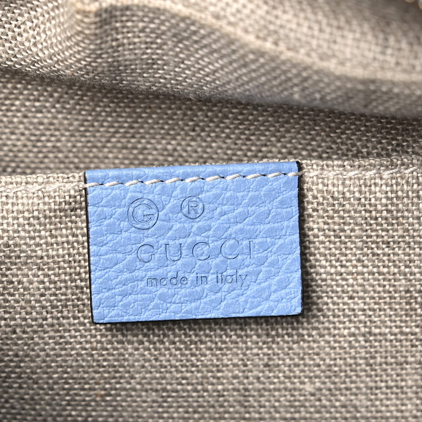 Monogram Mini Bree Messenger Bag Beige Mineral Blue