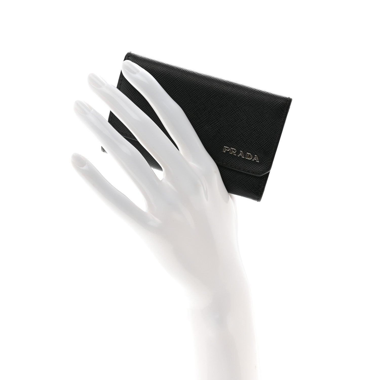 Prada Saffiano 6 Key Holder Black 2 of 11