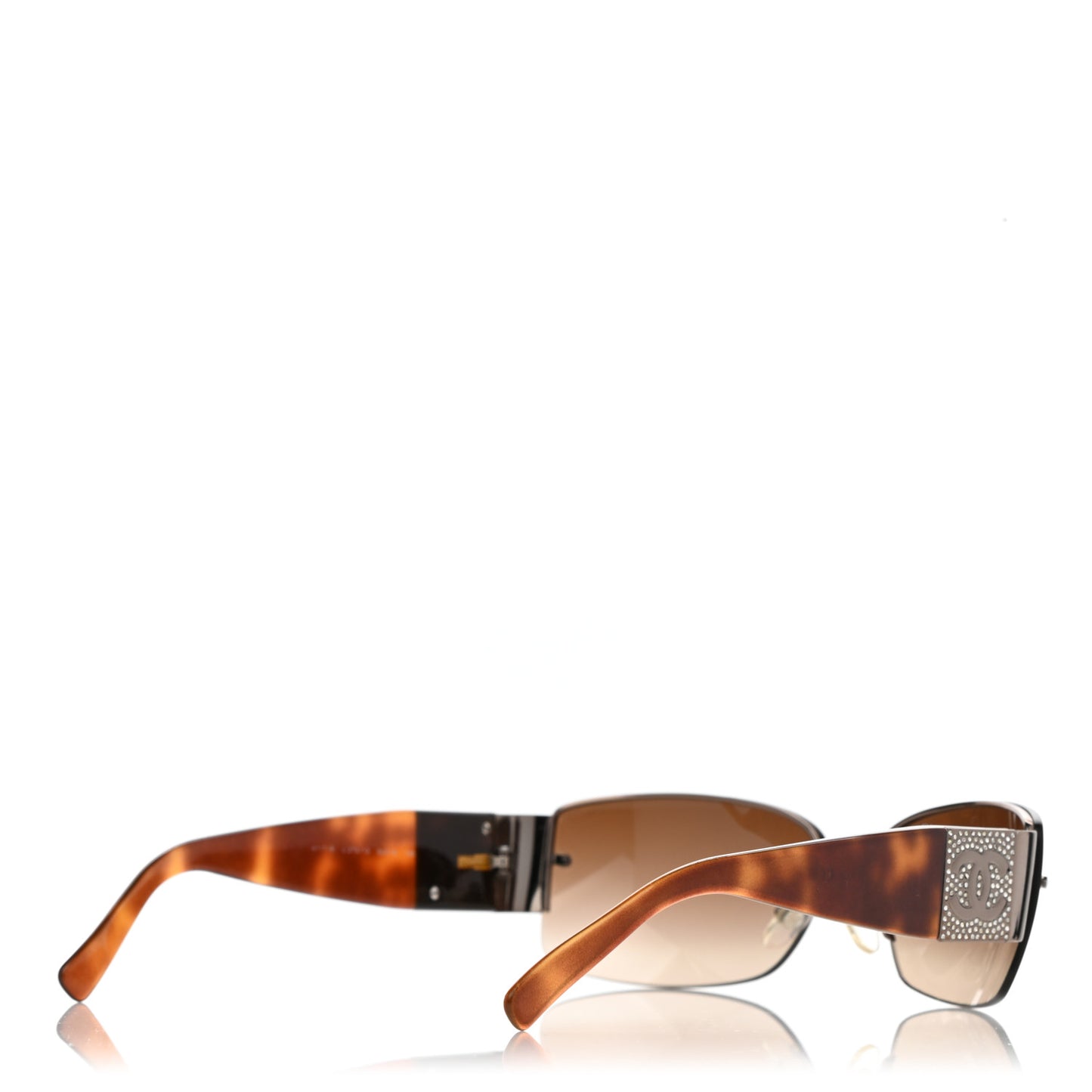 Crystal CC Sunglasses 4117-B Tortoise