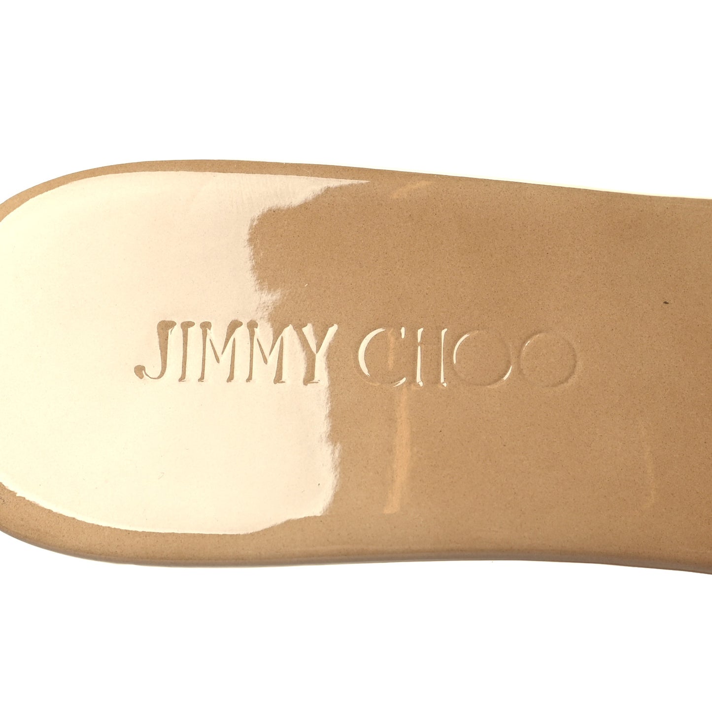 Patent Wedge Sandals 38 Nude