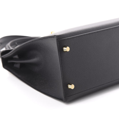 Hermes Epsom Kelly Sellier 28 Black 6 of 11
