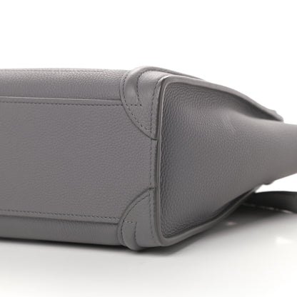 Celine Baby Drummed Calfskin Nano Luggage Kohl 11 of 18