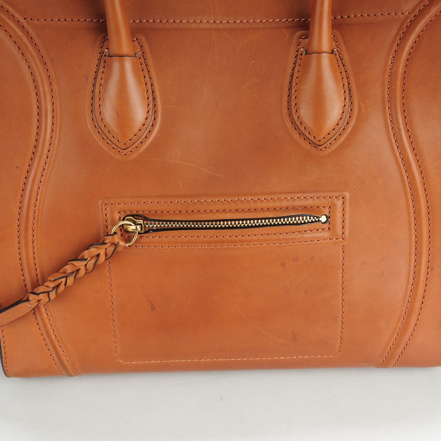 Celine Natural Calfskin Medium Phantom Luggage Tan 11 of 13