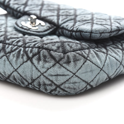 Chanel Washed Denim Quilted Small Denimpression Flap Blue Black 9 of 11
