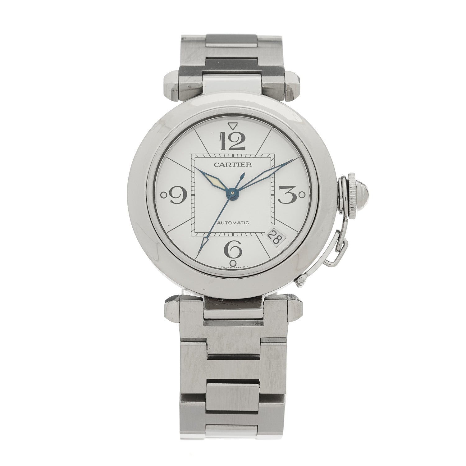Cartier Stainless Steel 35mm Pasha C Automatic Watch 1 of 4
