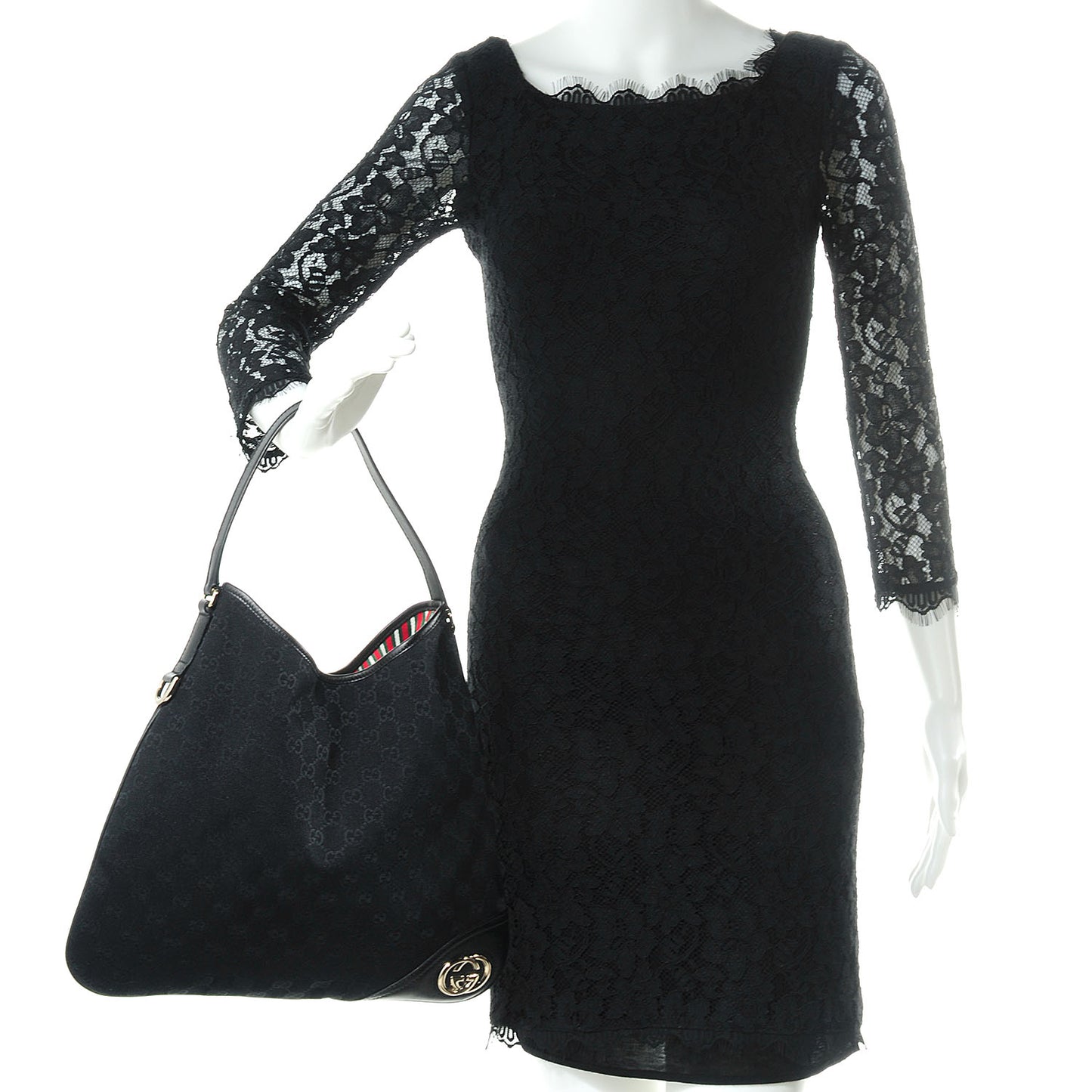 Monogram New Britt Medium Hobo Black