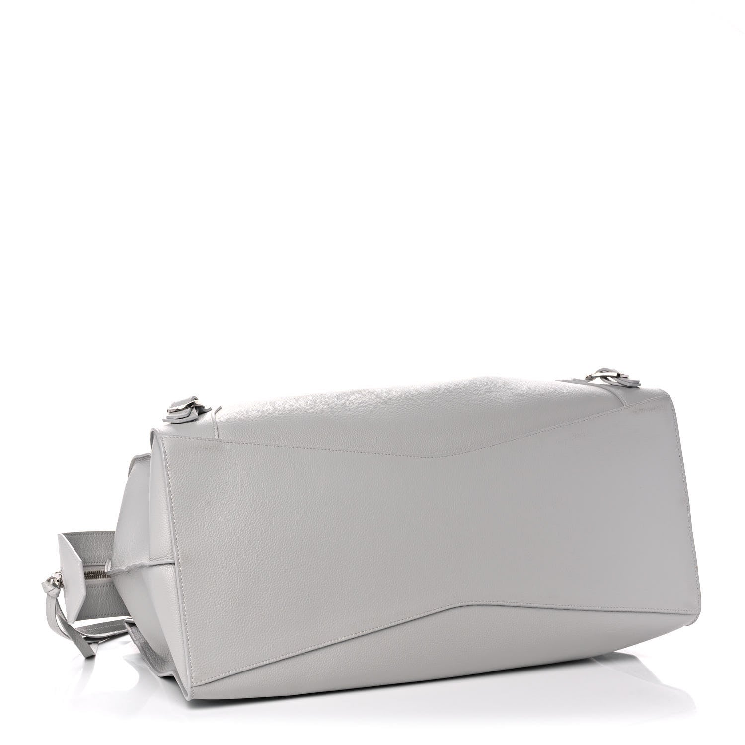Balenciaga Grained Calfskin Neo Classic Silver Hardware Large Top Handle Bag Light Grey 4 of 14
