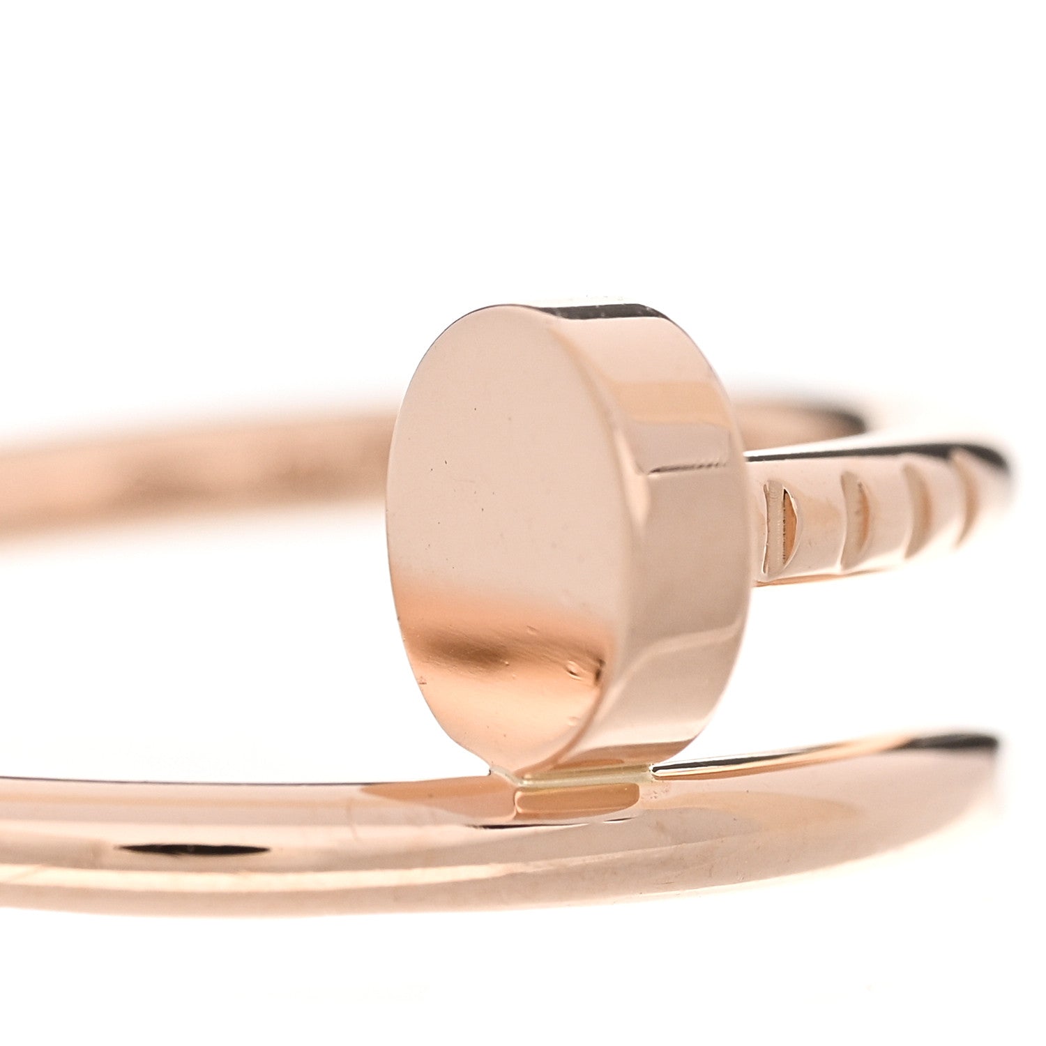 Cartier 18K Pink Gold Small Juste Un Clou Ring 55 7.25 4 of 5