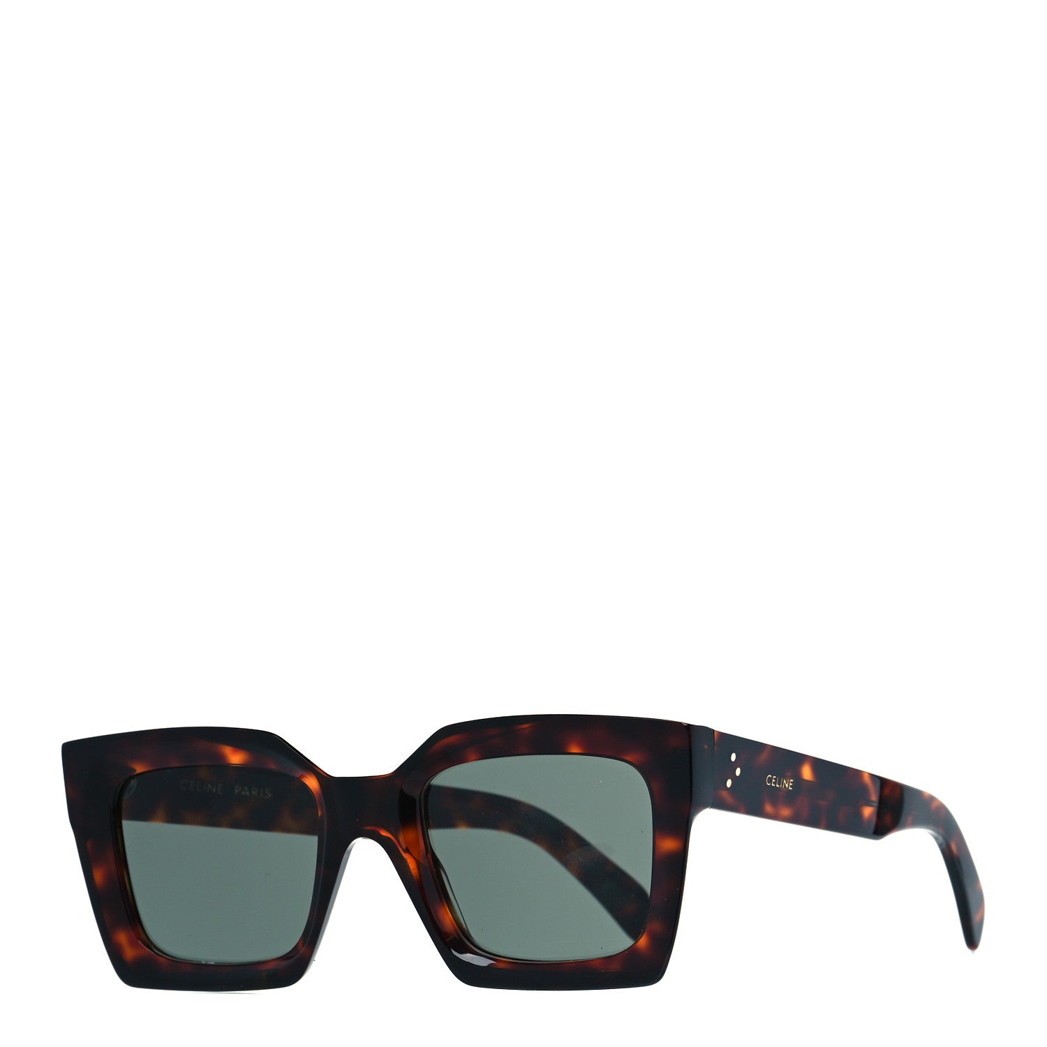 Celine Acetate Square Sunglasses CL40130I Tortoise 1 of 7