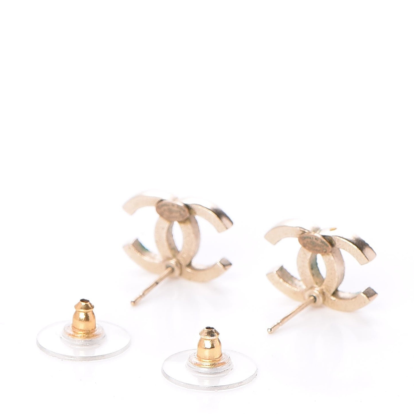 Crystal CC Earrings Gold