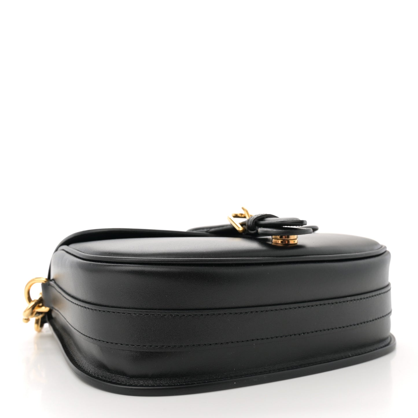 Box Calfskin Medium Bobby Flap Black